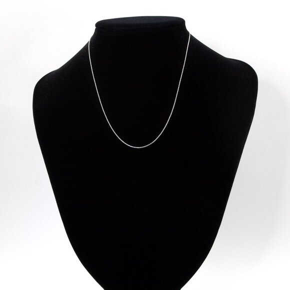 Sterling Silver Foxtail Chain, Delicate 925 Sterling Silver Chain, Pendant Chain - Picture 3 of 4